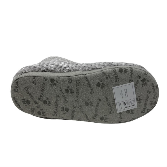 BearPaw Josephine Knitted Slipper Bootie Grey/Tortoise size S-XL - Picture 2 of 3